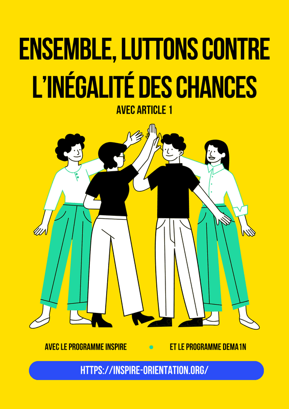 Flyer « Ensemble, luttons contre l'inégalité des chances »