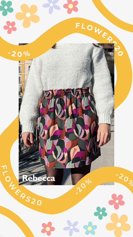Story Instagram promotion Flowers20 pour Belle de Jupe